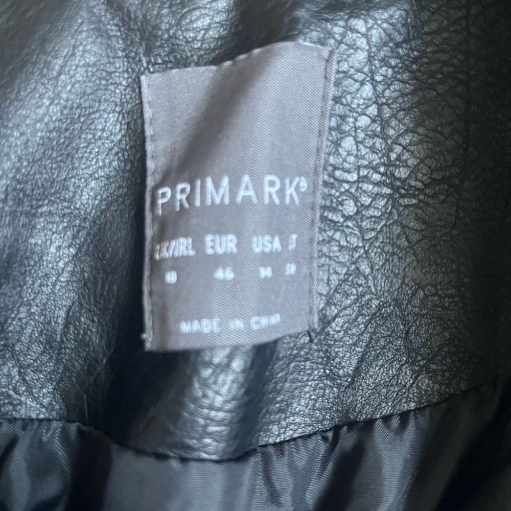 Primark, Asymmetrical Woman’s Black Moto Jacket w/silver buttons on collar NWOT - Picture 4 of 5